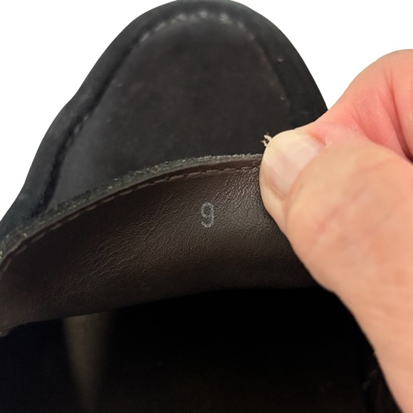 TOD’S - MEN’S SIZE 9 - BLACK SUEDE - SLIP ON CITY DRIVING LOAFERS SHOES -S2 - Picture 10 of 15